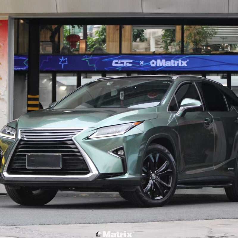 Liquid Metal Alpine Green PET Car Wrap Film Satin Vehicle Wrap