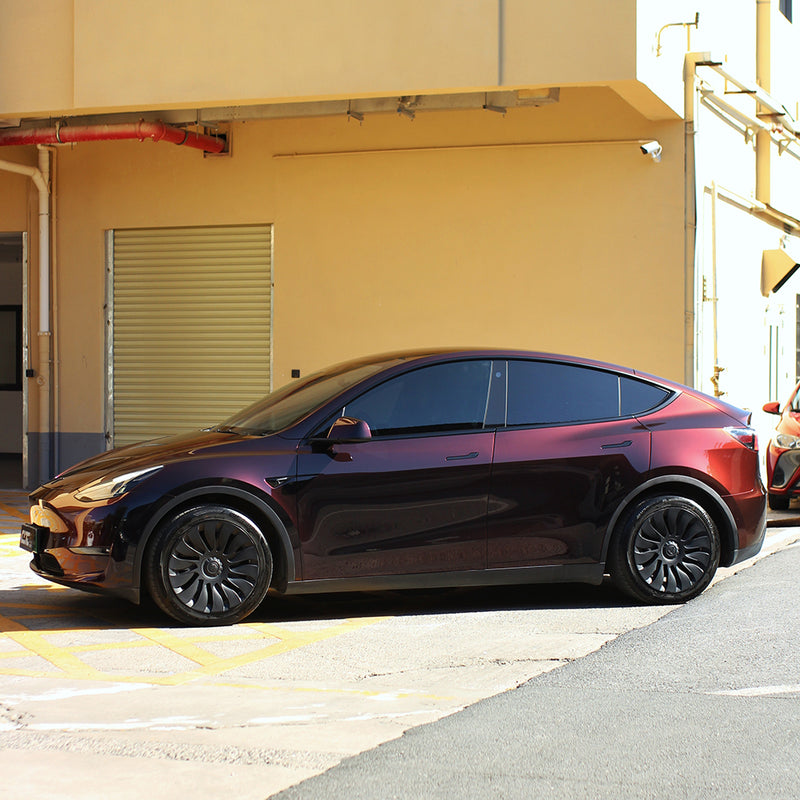 Luminous Obsidian Red PET Car Wrap Film Satin Vehicle Wrap