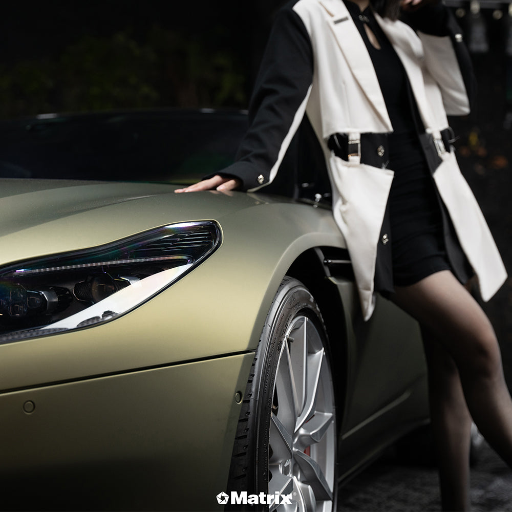 Matte Lightning Green PET Car Wrap Film Satin Vehicle Wrap