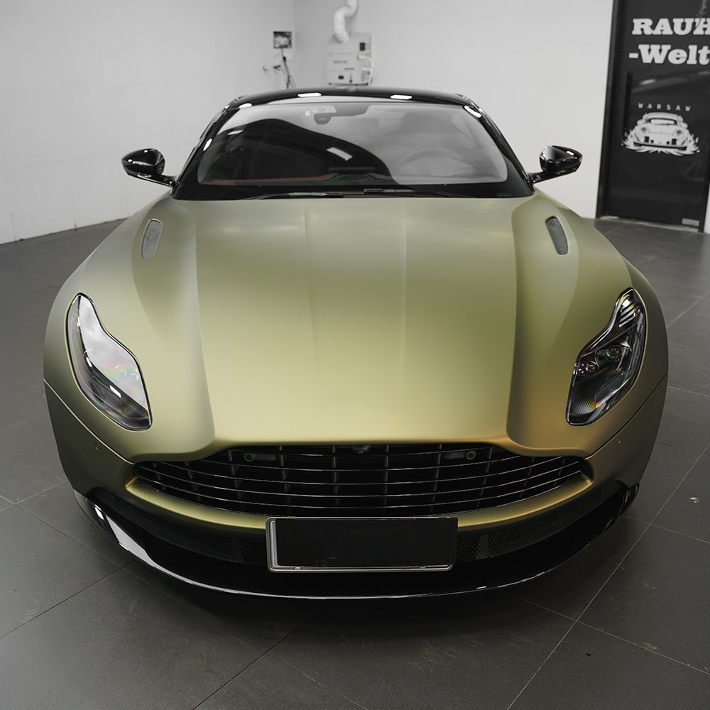 Matte Lightning Green PET Car Wrap Film Satin Vehicle Wrap