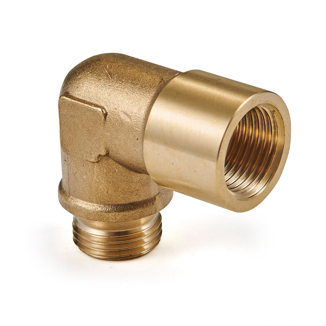 Universal M18x1.5 Brass Spacer 90° O2 Sensor Angled Extender Spacer-Guardx Auto