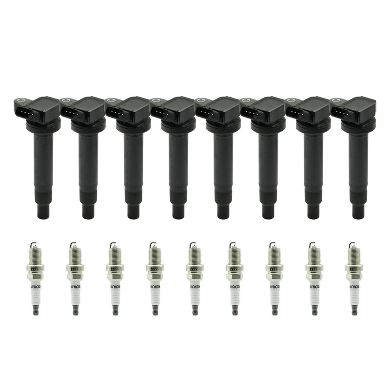 2008-2009 Lexus LX570 5.7L 8PCS Ignition Coil+Spark Plug UF230 90080-91180