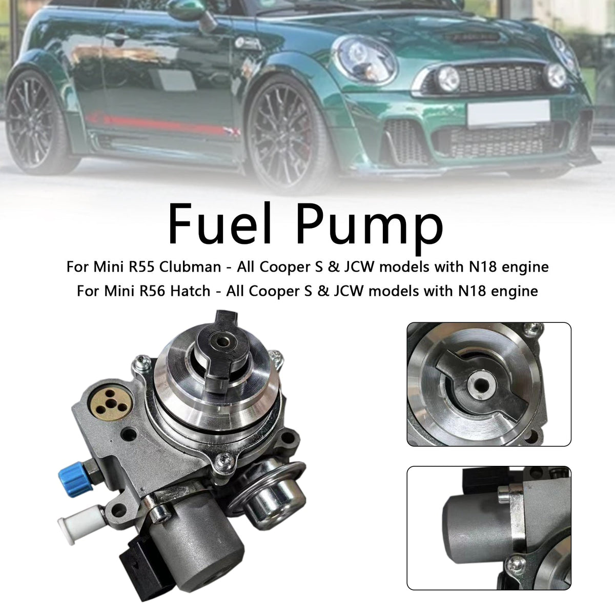 Mini R59 Roadster 1.6T Cooper S & JCW N18 Engine High Pressure Fuel Pump 13517592429 13517630644