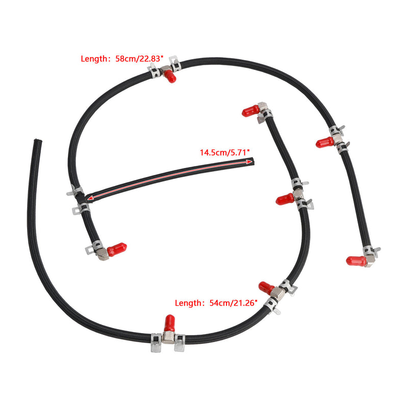 Duramax 2004-2010 6.6L Diesel Truck Engines Fuel Injector Return Line Kit 97328733 8973287331
