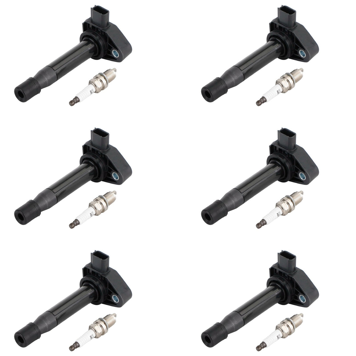 2000-2002 Honda Accord V6 3.0L 6X Ignition Coils+6X Spark Plugs Set 30520P8EA01 UF242 30520RCAA02