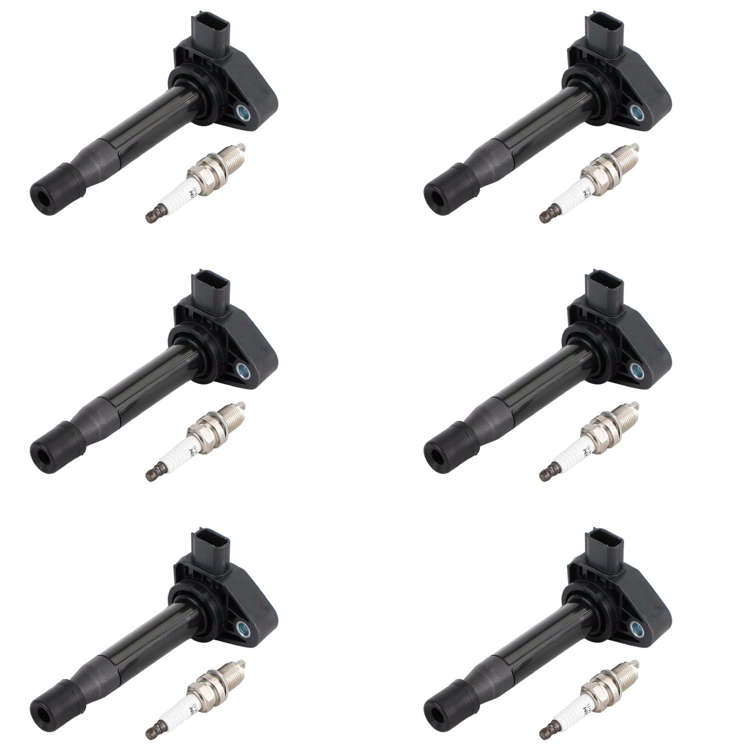 2000-2002 Honda Accord V6 3.0L 6X Ignition Coils+6X Spark Plugs Set 30520P8EA01 UF242 30520RCAA02