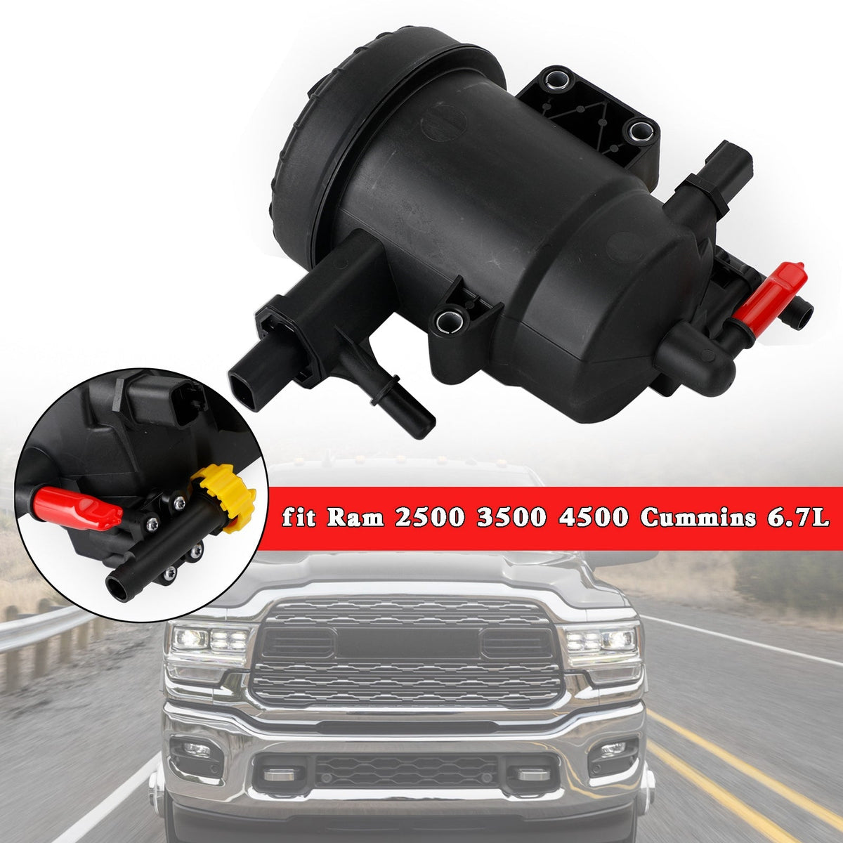 2013-2018 Ram 2500 3500 4500 5500 6.7L Replace Mopar Fuel Filter Housing 68157290AB 68065611AA