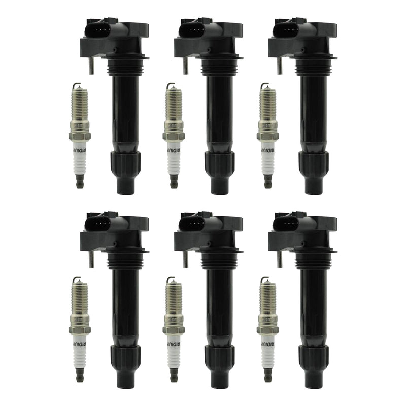 2010-2011 Cadillac SRX V6 3.0L 6PCS Ignition coil+6PCS Spark Plug UF569 D515C 12610626 12618542