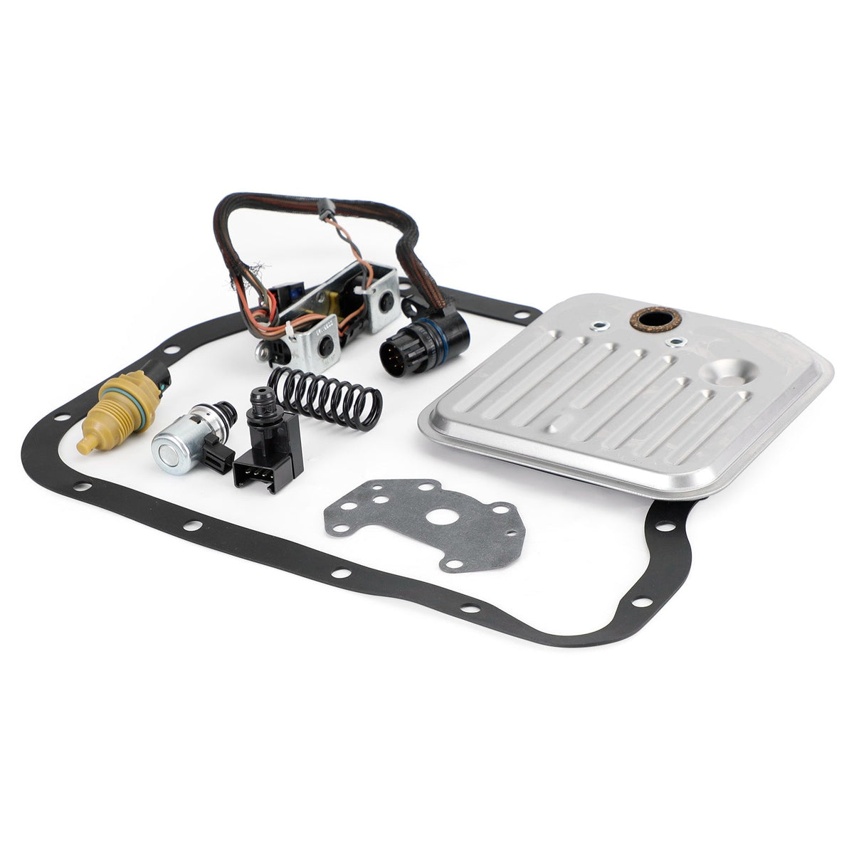 2000-Up Chrysler Dodge Jeep A518 46RE 48RE A518 A618 Transmission Filter Kit w/ Solenoid +Sensor Set 12776F 49309T
