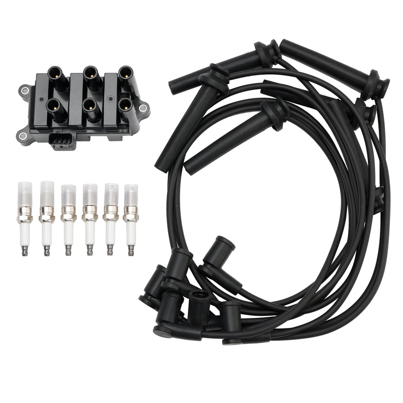 2001-2005 Mercury Sable V6 3.0L Ignition Coil+6 Spark plug+6 Wire FD498 5F2Z-12029-AD