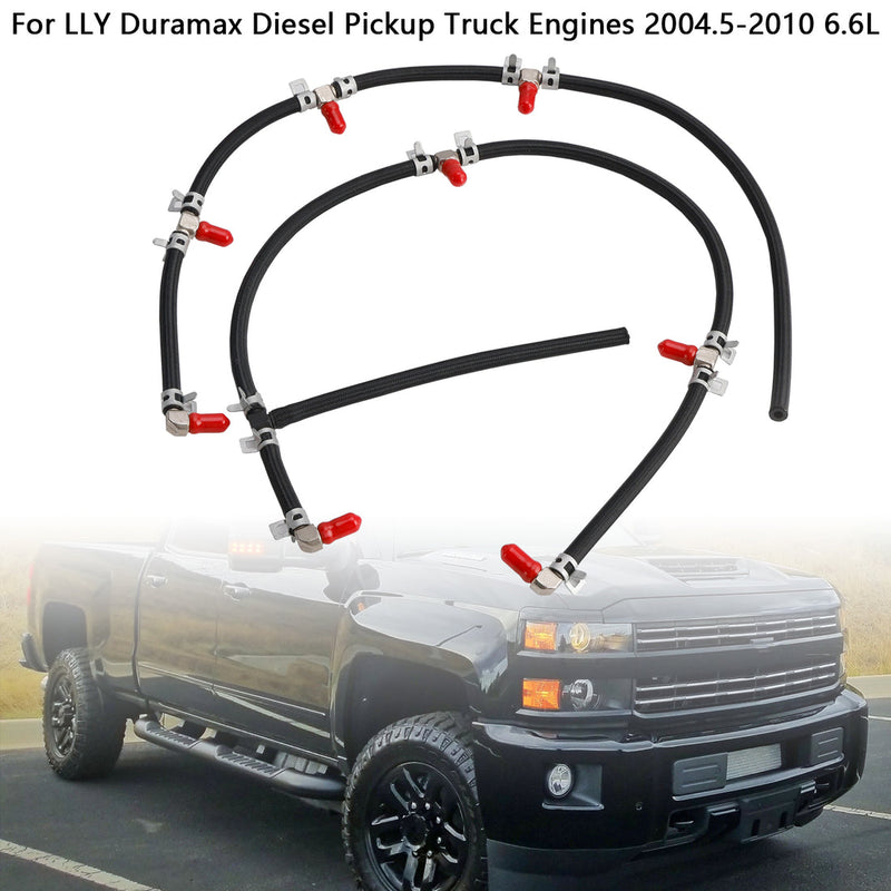 Duramax 2004-2010 6.6L Diesel Truck Engines Fuel Injector Return Line Kit 97328733 8973287331