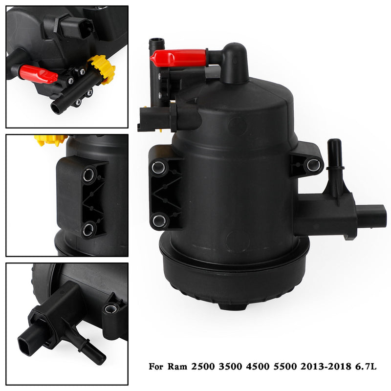 2013-2018 Ram 2500 3500 4500 5500 6.7L Replace Mopar Fuel Filter Housing 68157290AB 68065611AA