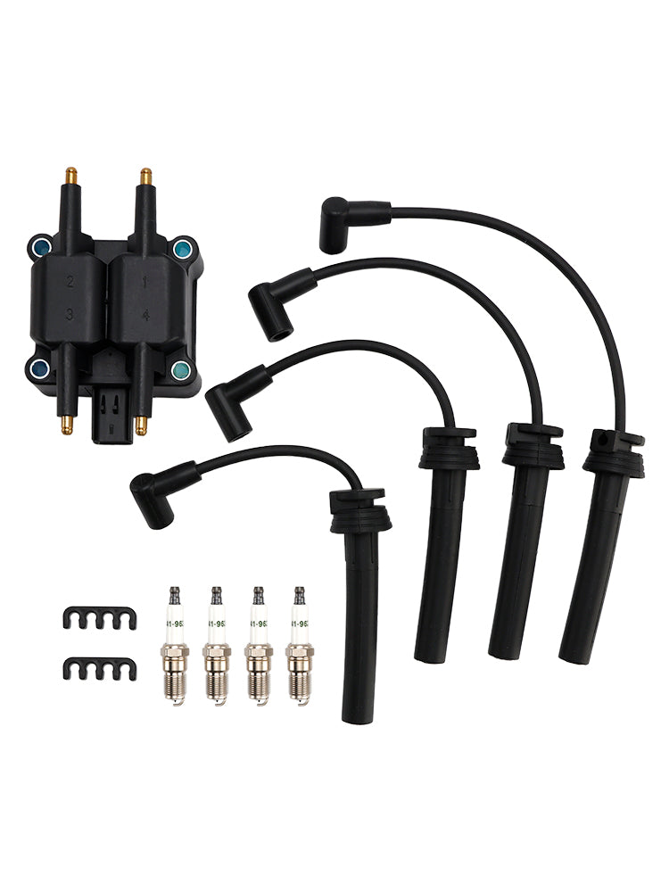 1995-1999 Dodge Avenger UF189 UF403 UF410 Ignition Coil Pack Spark Plug Wire Set