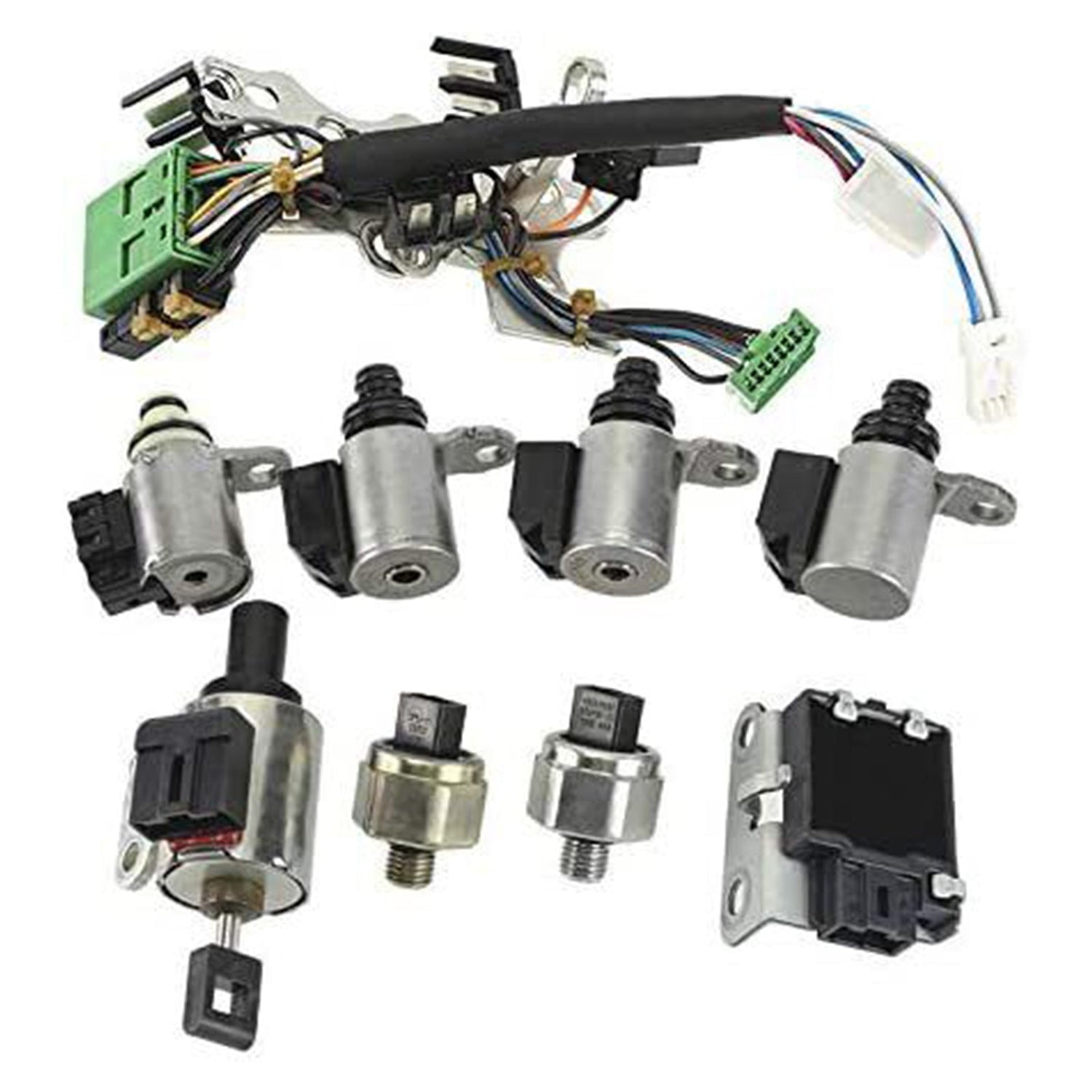 2009-2010 Nissan Rogue L4 2.5L AWD QR25DE Engine CVT Transmission Solenoid Valve Kit 33446-JF011 203452A 33435J