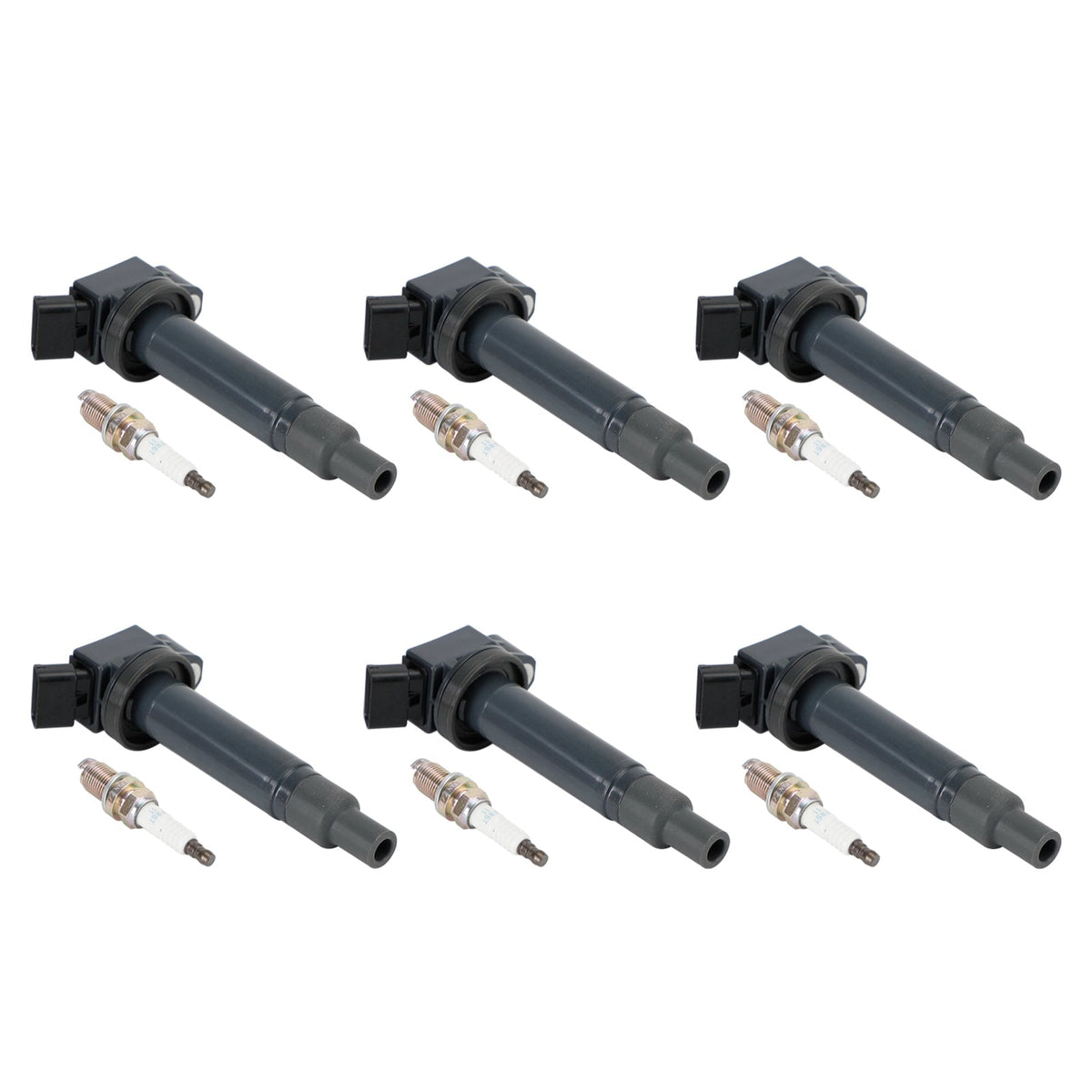 2006-2008 Lexus RX400h 3.3L V6 6PCS Ignition Coil+6PCS Spark Plug 90919-02234 UF267 1788315 6731301