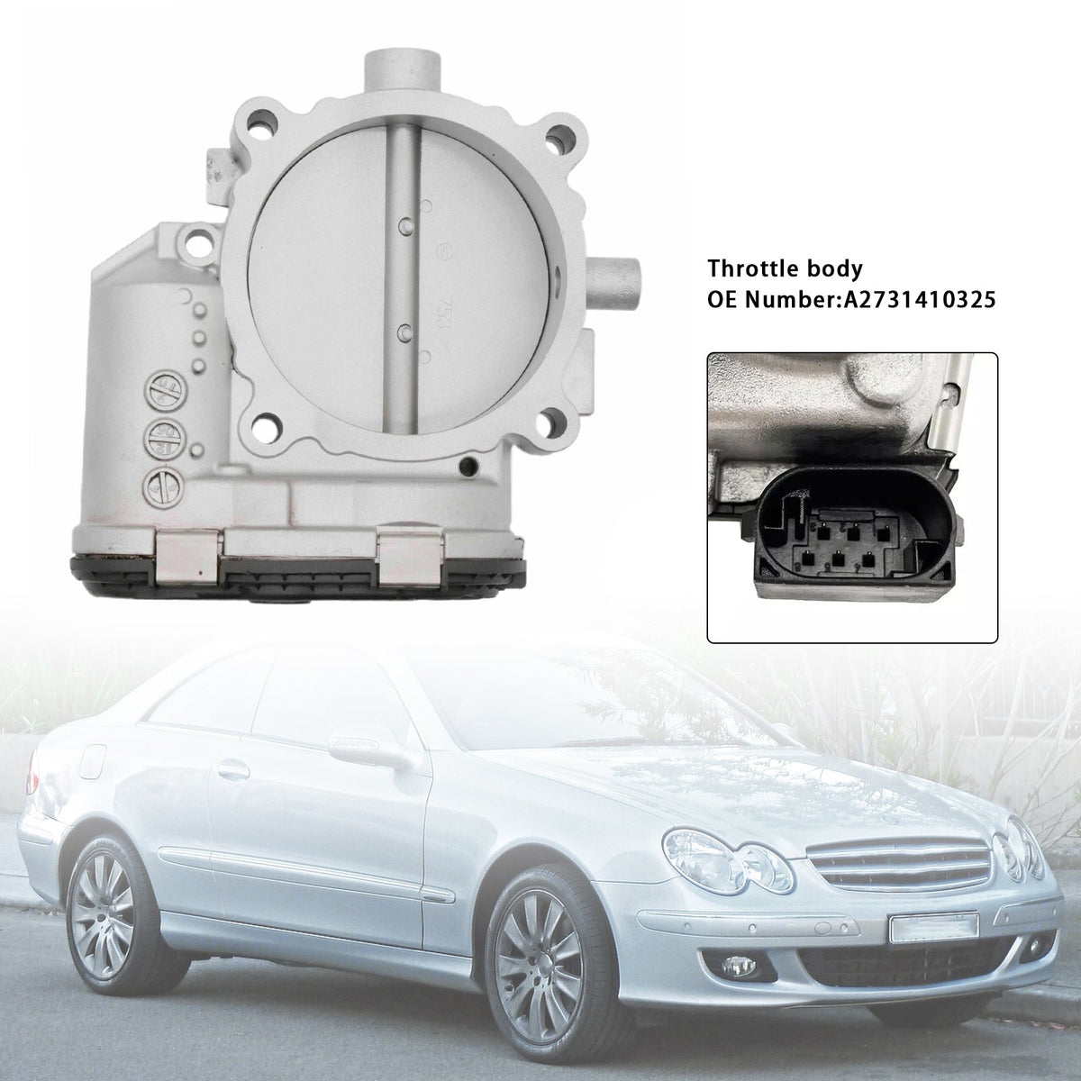 2006/04-2008/12 Mercedes-Benz E-Class W211 E 500 5461 ccm 285 KW 388 HP Throttle Body A2731410325