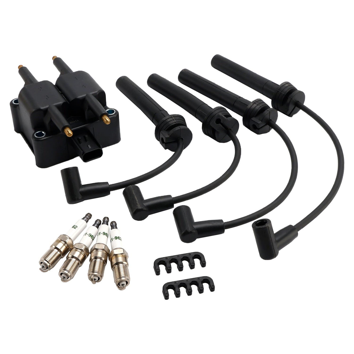 2003-2006 Jeep Wrangler UF189 UF403 UF410 Ignition Coil Pack Spark Plug Wire Set