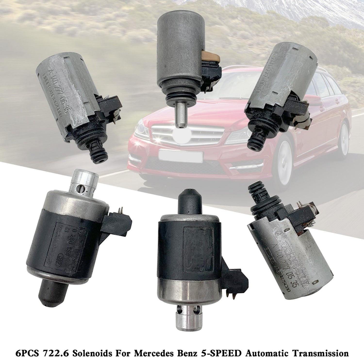 722.6 6PCS Solenoids Mercedes Benz 5-SPEED Automatic Transmission