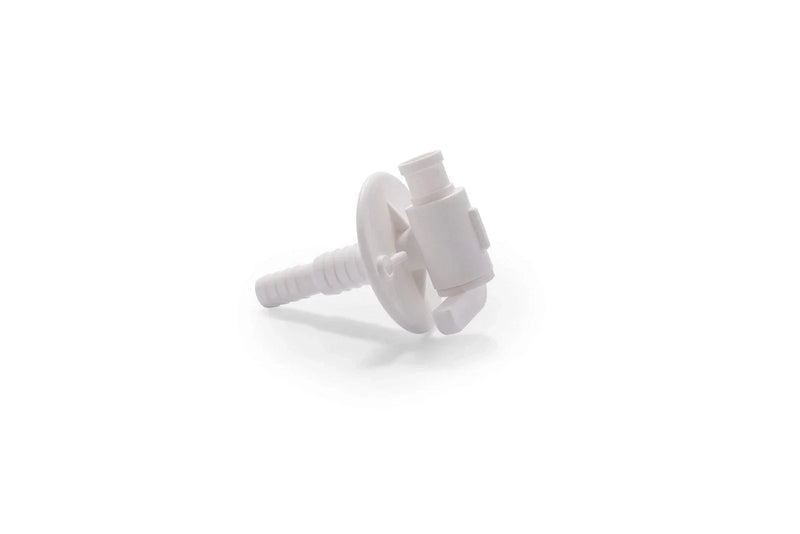 RV Fresh Water Tank Drain Valve with Flange Durable Plastic