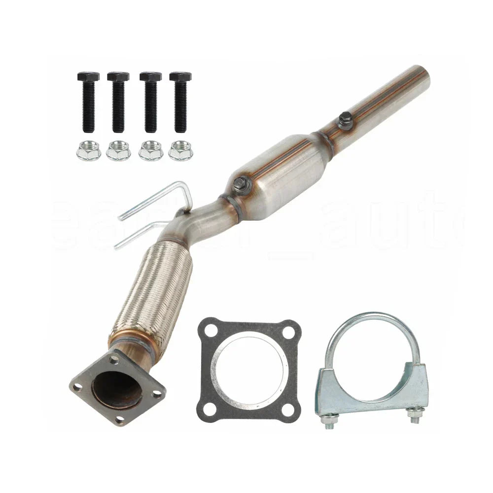2005-2014 VW Jetta 2.5L Catalytic Converter & Flex Pipe Set w/Installation Accessories-Guardx Auto