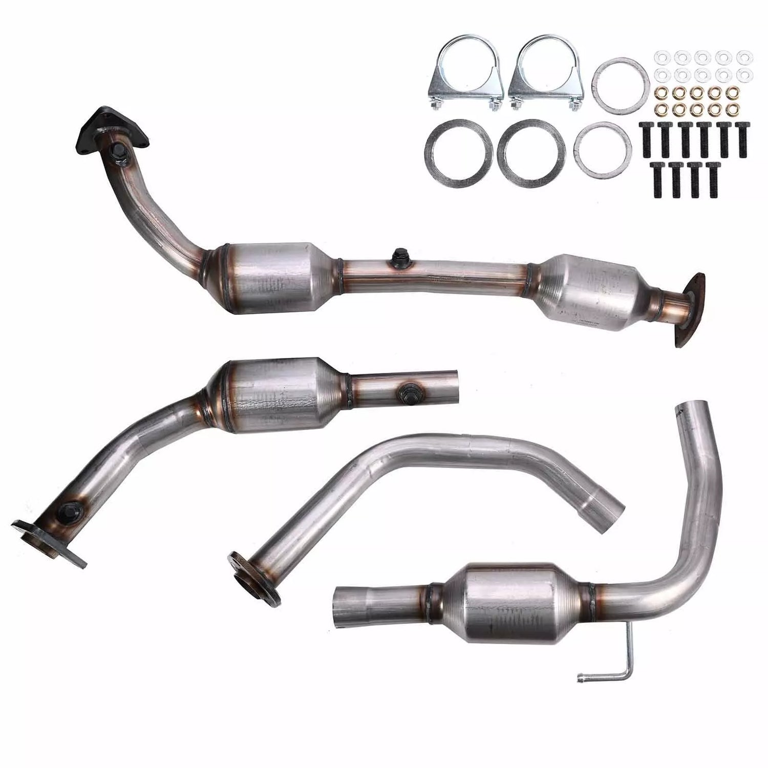 2008-2019 TOYOTA Sequoia 5.7L/ 2010-2019 Tundra 4.6L 2PCS Catalytic Converter 54722 54723-Guardx Auto