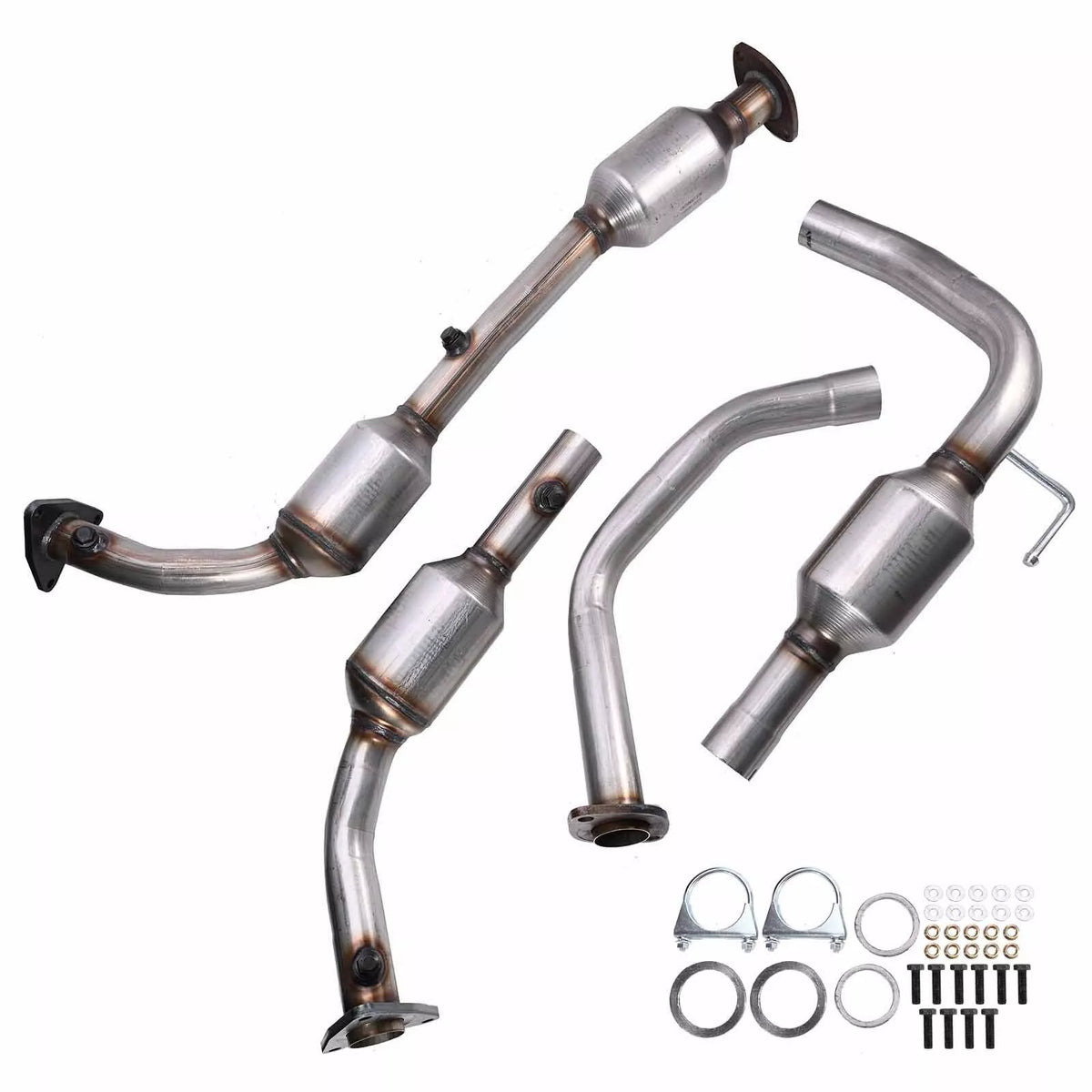 2008-2019 TOYOTA Sequoia 5.7L/ 2010-2019 Tundra 4.6L 2PCS Catalytic Converter 54722 54723-Guardx Auto