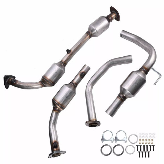 2008-2019 TOYOTA Sequoia 5.7L/ 2010-2019 Tundra 4.6L 2PCS Catalytic Converter 54722 54723-Guardx Auto