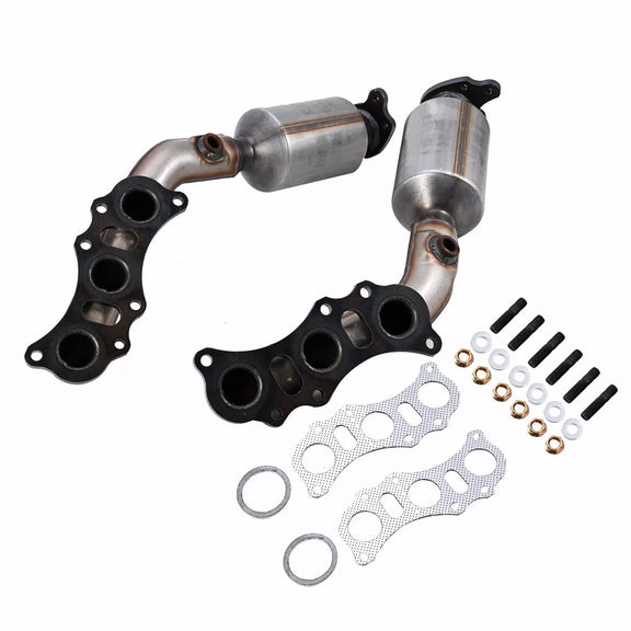 2005-2011 Toyota Tacoma 4.0L/ 4Runner 2003-2009 Left & Right Manifold Catalytic Converter Set 51326 51327-Guardx Auto