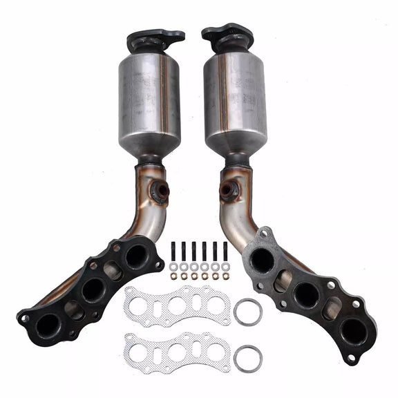 2005-2011 Toyota Tacoma 4.0L/ 4Runner 2003-2009 Left & Right Manifold Catalytic Converter Set 51326 51327-Guardx Auto
