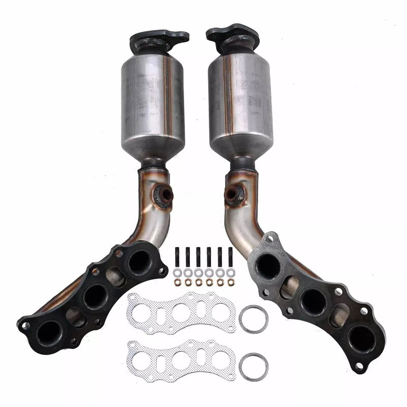 2005-2011 Toyota Tacoma 4.0L/ 4Runner 2003-2009 Left & Right Manifold Catalytic Converter Set 51326 51327-Guardx Auto