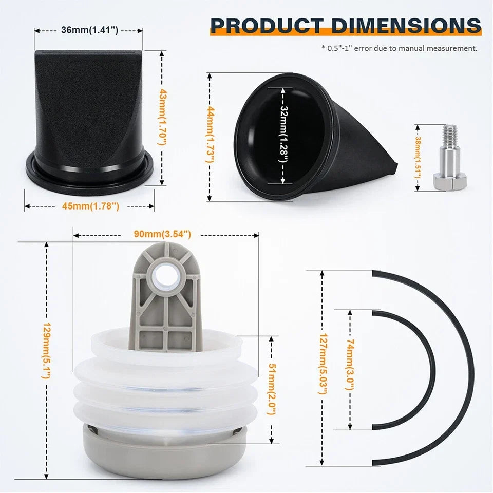 Pump Bellows Kit S & T Series Vacuum & Discharge Pump Dometic 385230980