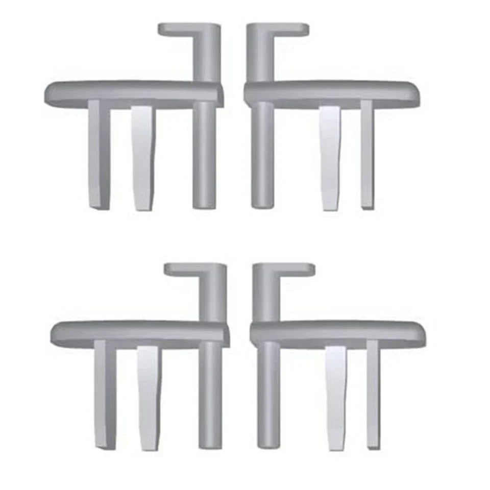 2 x Pairs Seitz Dometic Flyscreen / Caravan Window Blind End Clips 2 L/H & 2 R/H