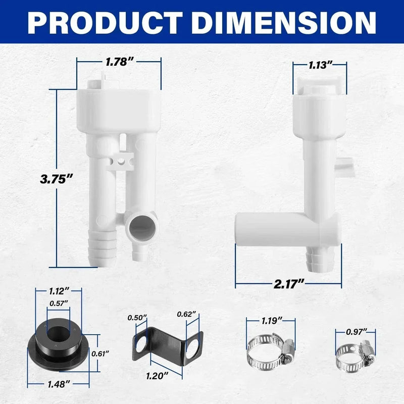 Vacuum Breaker Kit Dometic 200,100, 500H, 500+ RVToilets 385230335